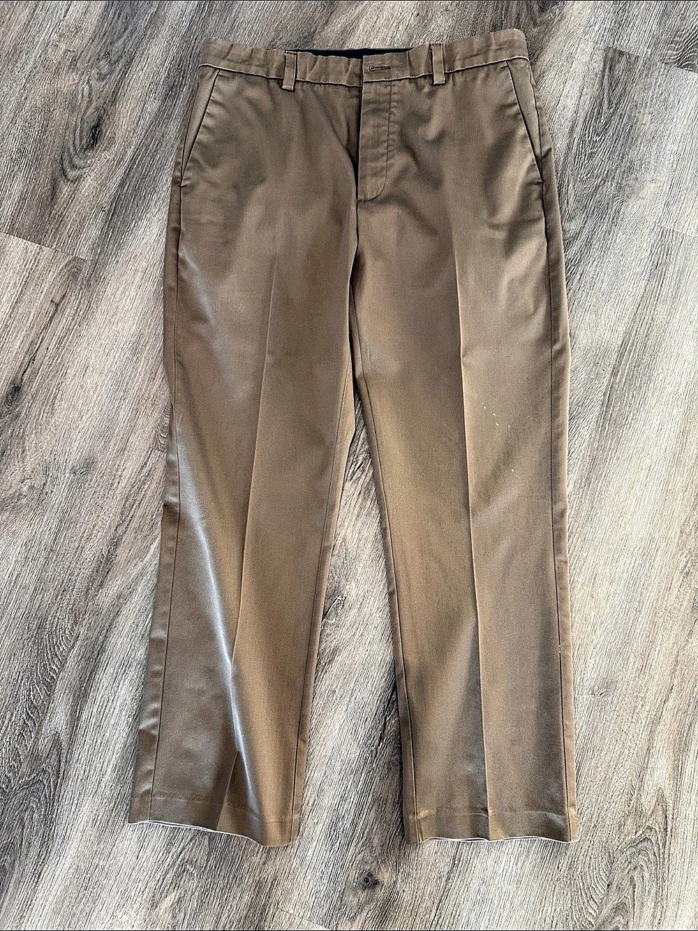 Roundtree & Yorke totalFLEX Men's Stretch Chinos Waist 36x30 Brown